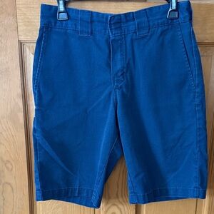 Dickies Men's Deep Blue Flat Front Shorts